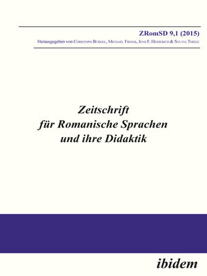 cover image of Zeitschrift für Romanische Sprachen und ihre Didaktik / Zeitschrift für Romanische Sprachen und ihre Didaktik